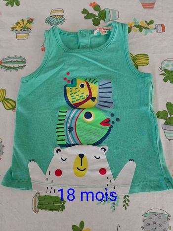 Débardeur dpam tbe 18 mois 