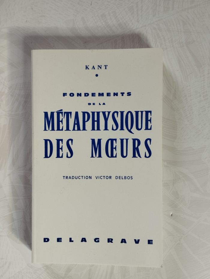 Métaphysique des mœurs