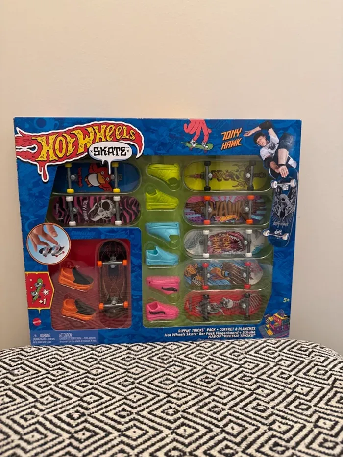 Hot Wheels - Coffret 8 Planches De skate - 5 ans et +