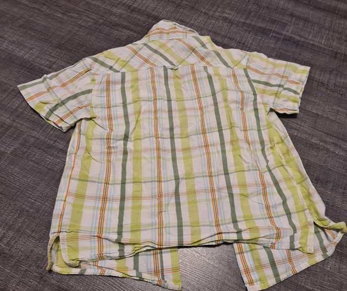 Chemise courte manche à carreaux vert 10/12 ans - photo numéro 2