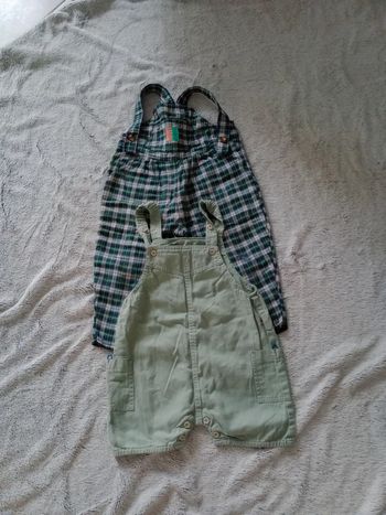 Salopettes 18 mois lot de 2 c45