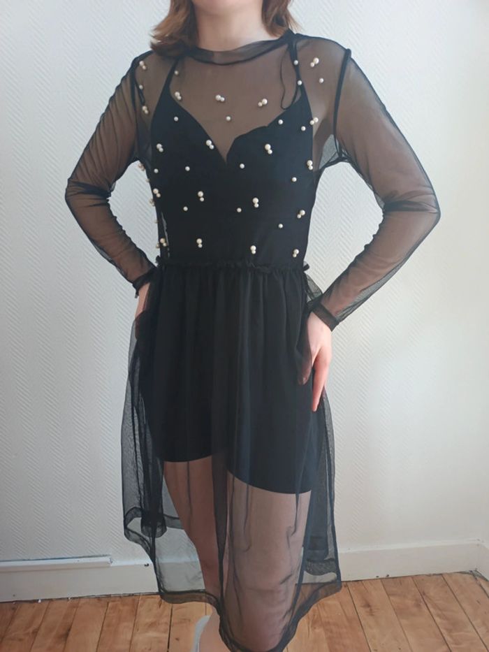 Robe en tulle noire Zara - photo numéro 3