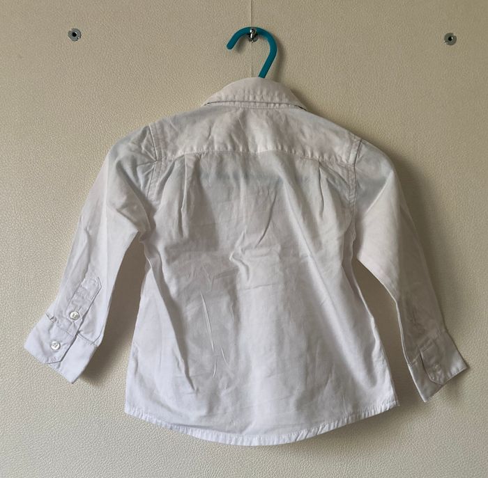 chemise avec noeud papillon amovible garçon 12 mois - photo numéro 3