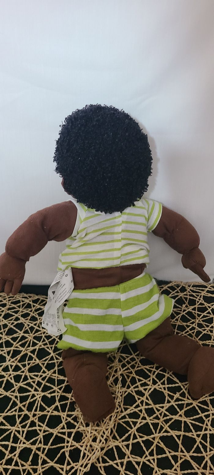 Peluche bébé poupée articulée ethnique noire afro-américaine IKEA Lekkamrat - photo numéro 3