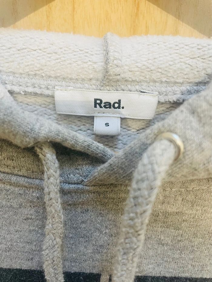Sweat à capuche gris “Weed & Cupcake” unisexe – taille S - photo numéro 6