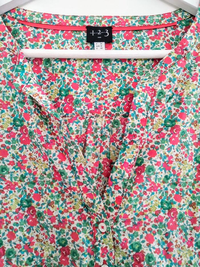 Blouse chemisier liberty 123 t 38 - photo numéro 2