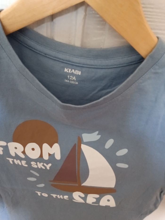 Tee-shirt Kiabi bleu clair et multicolore - photo numéro 2