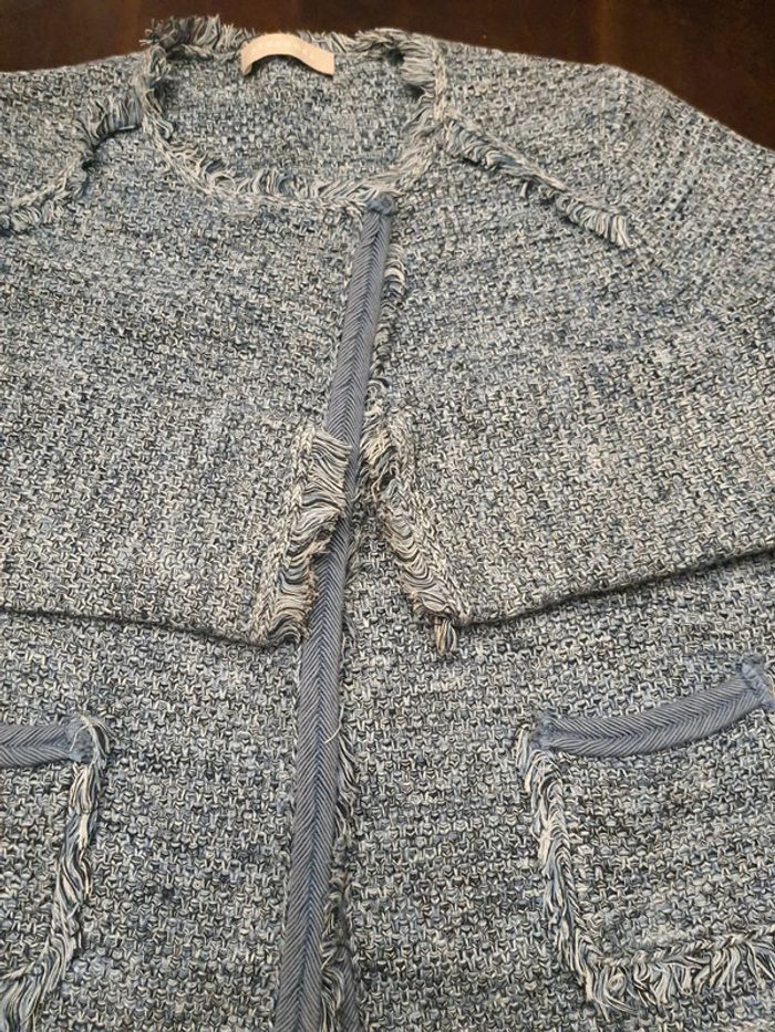 Gilet/veste Stefanel taille S bleu/blanc - photo numéro 15