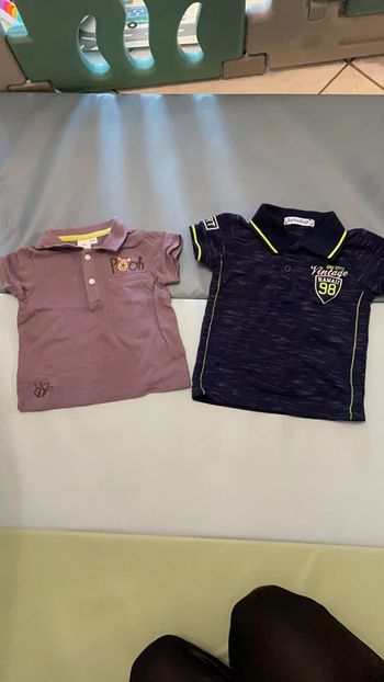 Lot de 2 polos manches courtes 9 mois