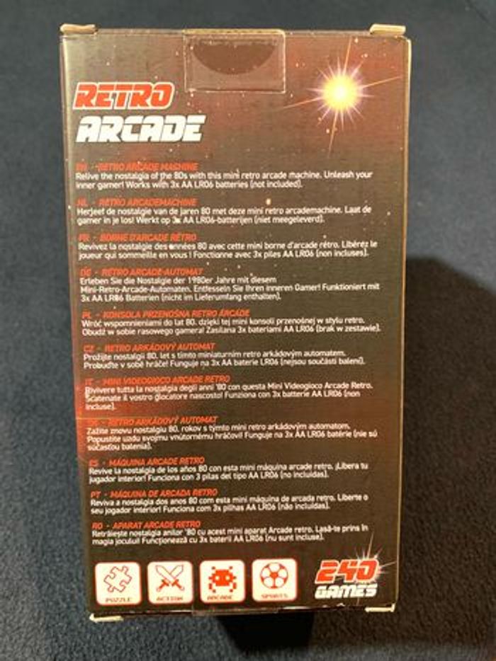 Mini retro Arcade QSS 240 jeux - photo numéro 4