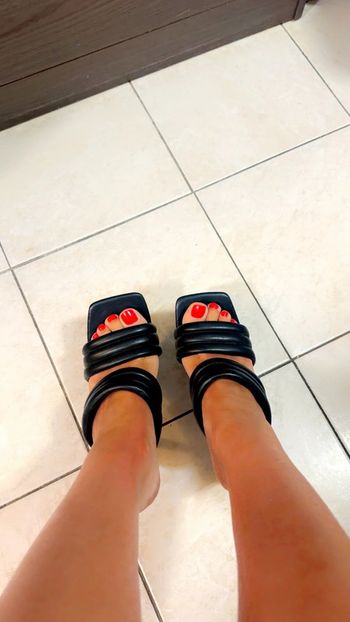 Sandales à talons noir - Taille 38
