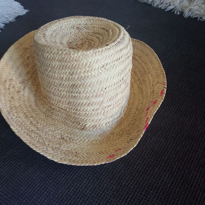 Chapeau paille homme T57cm - photo numéro 3