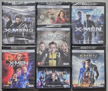 Lot de 7 Films X-men 4k Blu-Ray Ultra Haute Définition (Version Française) neufs sous Blister