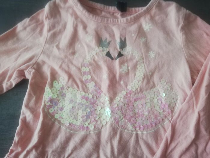 Haut cygnes pailleté - photo numéro 2