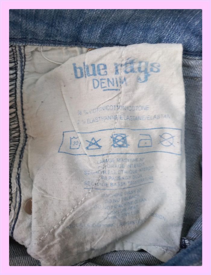 Jean taille basse S Blue Rags Denim - photo numéro 13