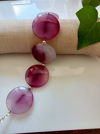 Bracelet Agate Violette