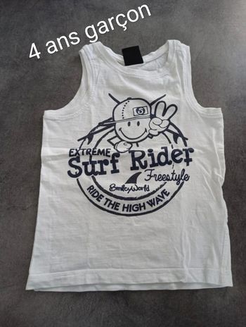 Tee shirt sans manche Smiley