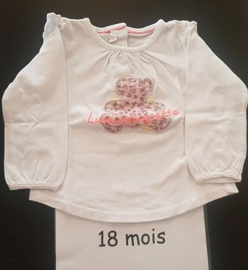T-shirt ml ourson lulu castagnette 18 mois
