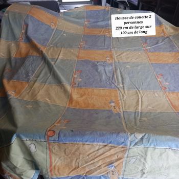 Housse de couette en coton 2 personnes