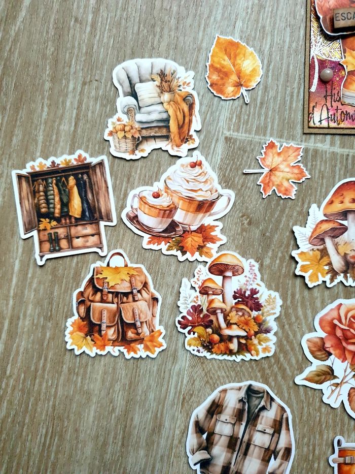 Lot die cut automne scrapbooking - photo numéro 2
