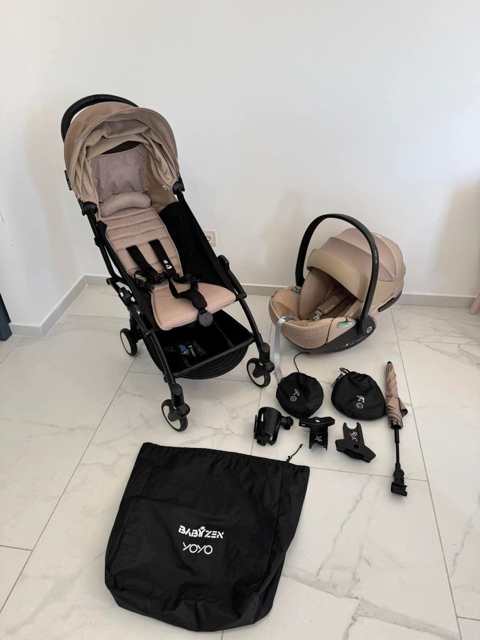 Buggy Babyzen Stokke Yo-Yo 3 Taupe neuve complet emballée avec ces accessoires - photo numéro 3