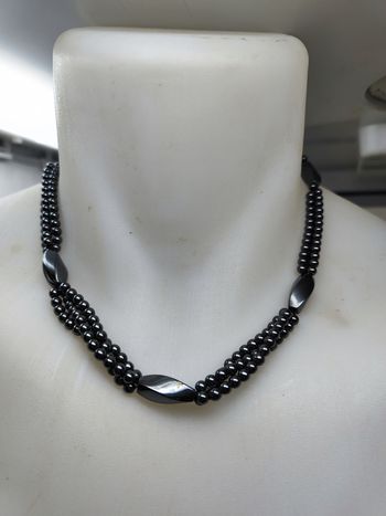 Collier ras du coup en en perle d'onixonyx