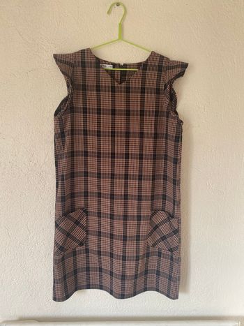 Robe droite à carreaux