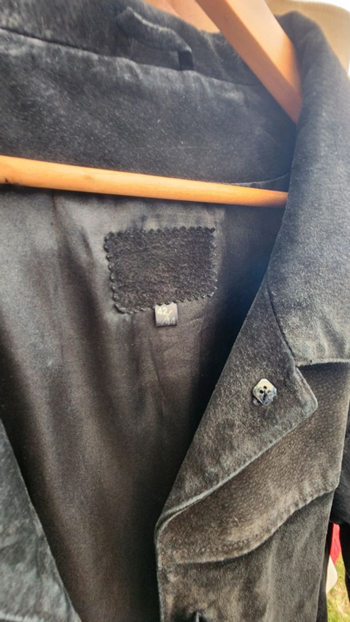 Joli blouson/veste en daim véritable femme taille 42 - photo numéro 3