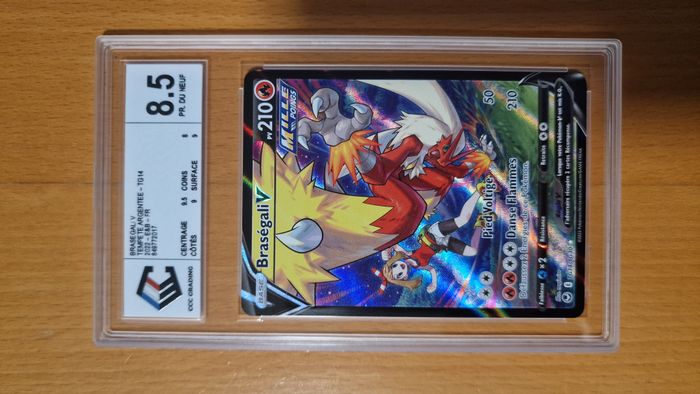 Carte Pokemon - Brasegali V TG14/TG30 Tempête argentée EB12 - Gradée 8.5 CCC Epée et Bouclier - photo numéro 1