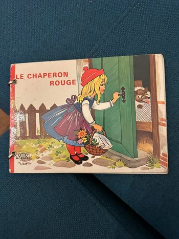 Livre carton ancien boucles métal Le (Petit) chaperon rouge Otto Moravec 1/531 Bilderbuchverlag
