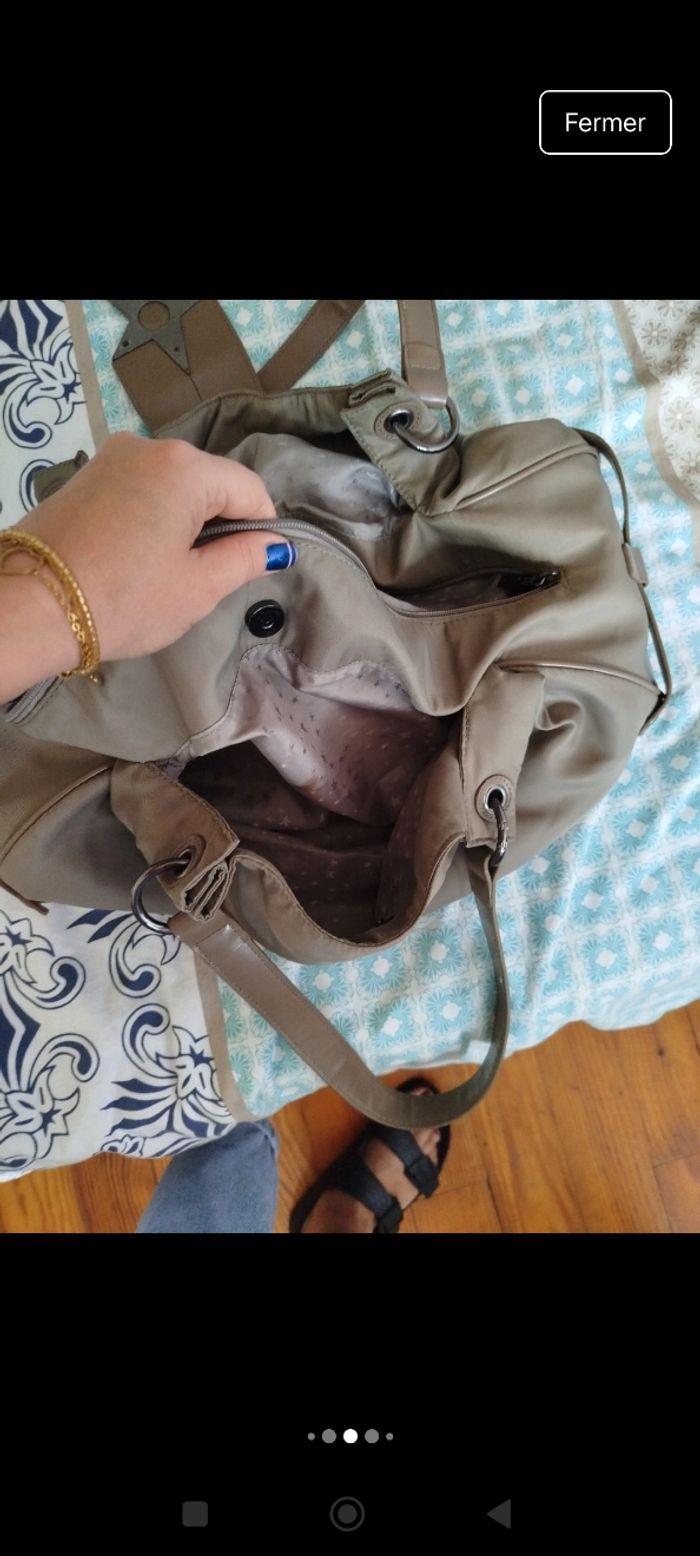 Sac Thierry Mugler couleur taupe. - photo numéro 5