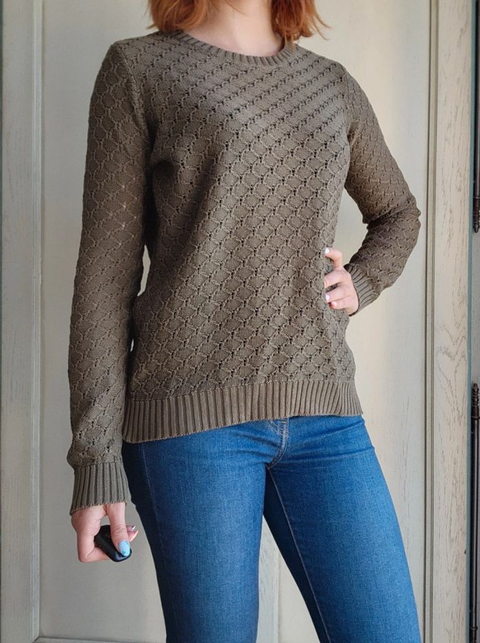 Pull ajouré kaki Pimkie - photo numéro 2