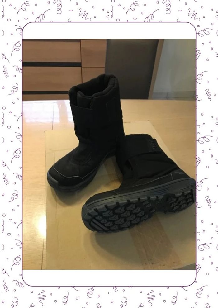 Bottes de neige quechua noires