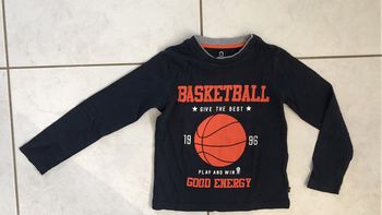 Tee shirt manches longues garçon 5/6 ans