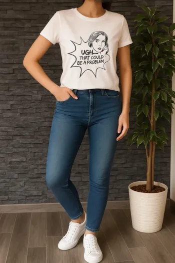 T-shirt pop art Bershka taille 36 – très bon état