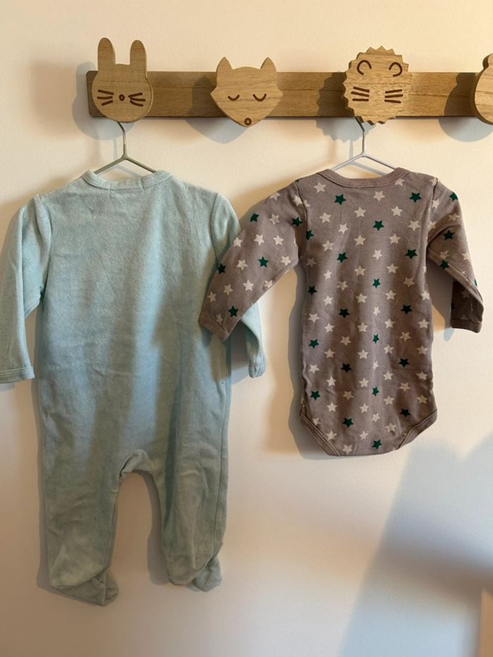 Pyjama velours et body manches longues - 6 mois - photo numéro 6