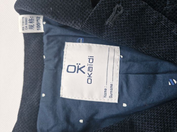Blazer Veste 3 ans Okaïdi Bleu marine - photo numéro 2