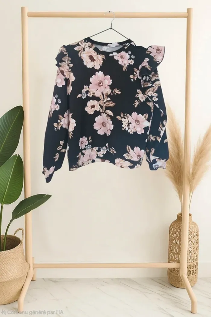 👧 Pull léger • fleurs