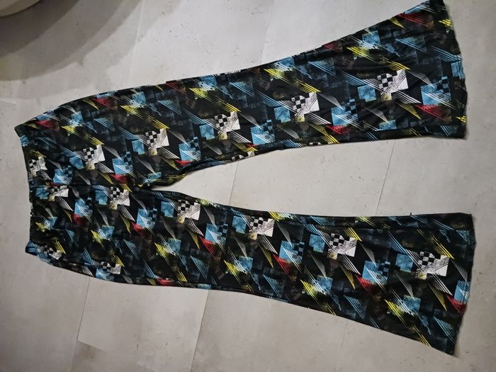 pantalon imprimé coloré taille élastiquée Taille M-L - photo numéro 2