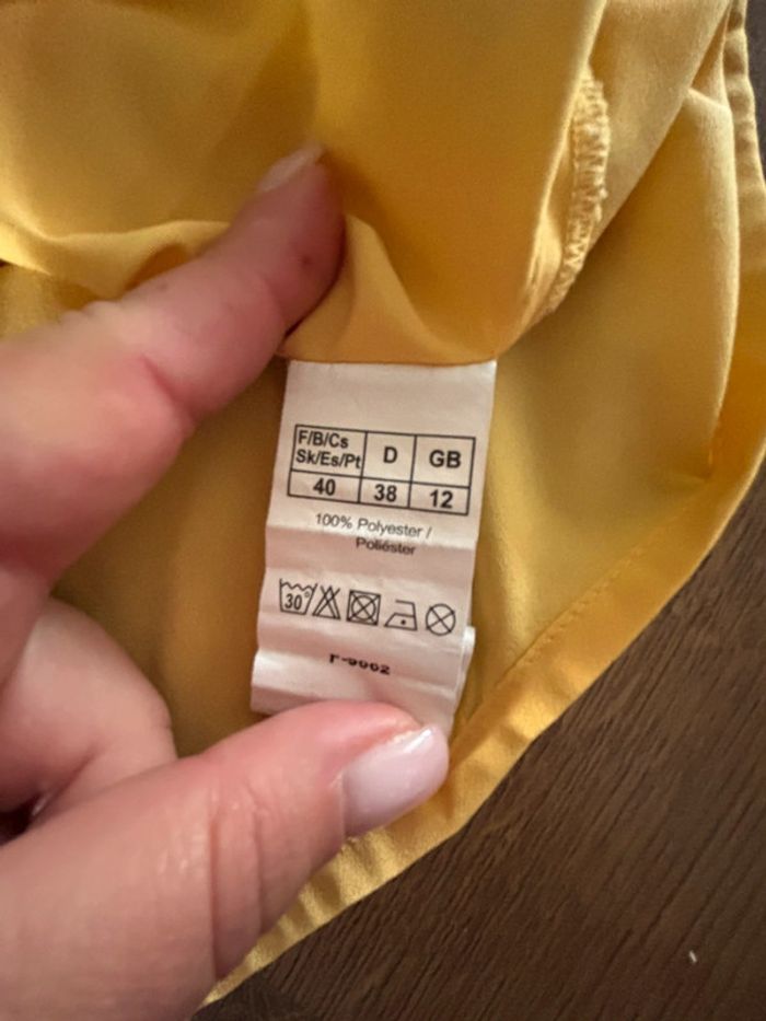 Caraco jaune dentelle noire - Blancheporte - T40 - photo numéro 4