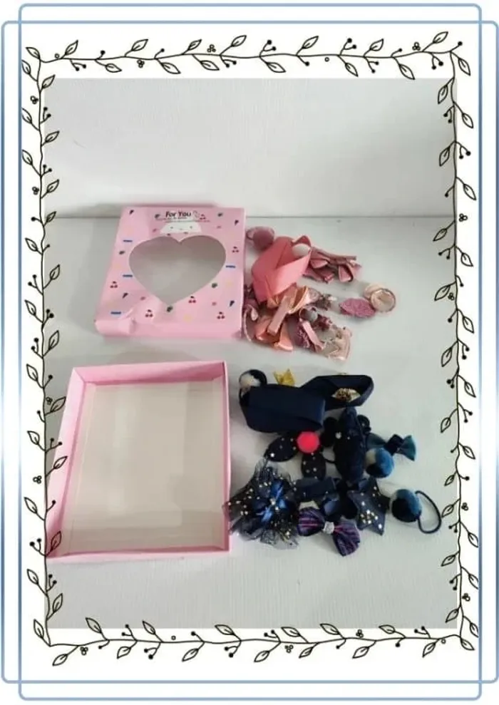 Lot de chouchou + barettes pour petite fille, neuf