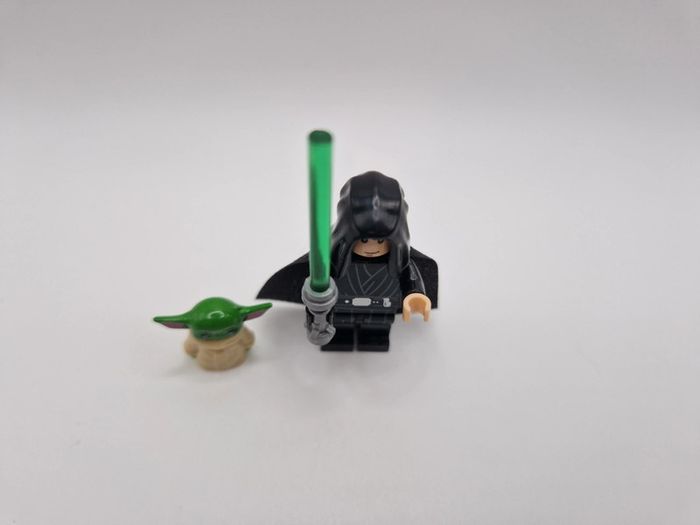Figurine type lego Jedi Luke Skywalker avec yoda star wars - photo numéro 4