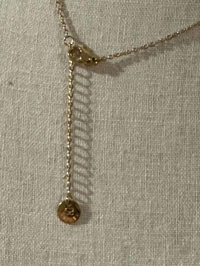 Collier réglable acier inoxydable or cœur fin xl - photo numéro 5
