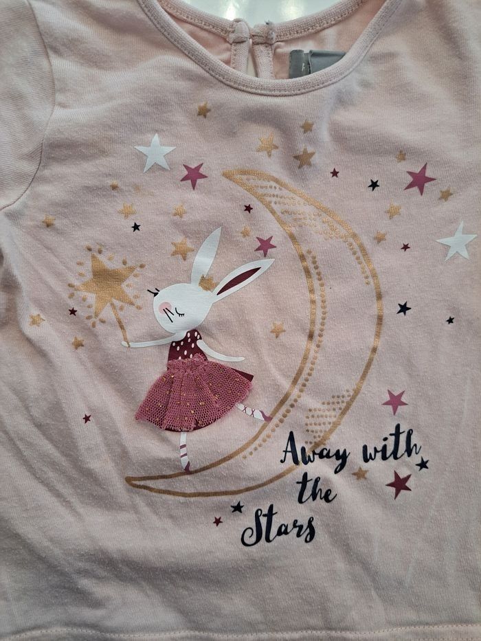 Lot de 4 t-shirts ML fille 24 mois TBE - photo numéro 4