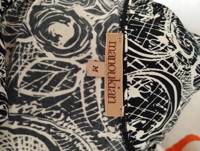 🌾Robe Fluide Imprimé Graphique Manoukian T38🌾 - photo numéro 14