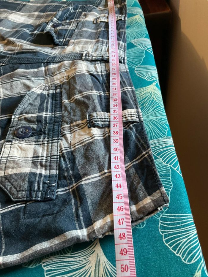 Short cargo bleu marine écossais à carreaux pour homme Lee taille W34 FR44 446 - photo numéro 5