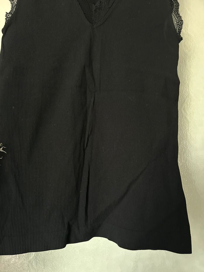 Débardeur top à dantelle noir taille unique - photo numéro 2