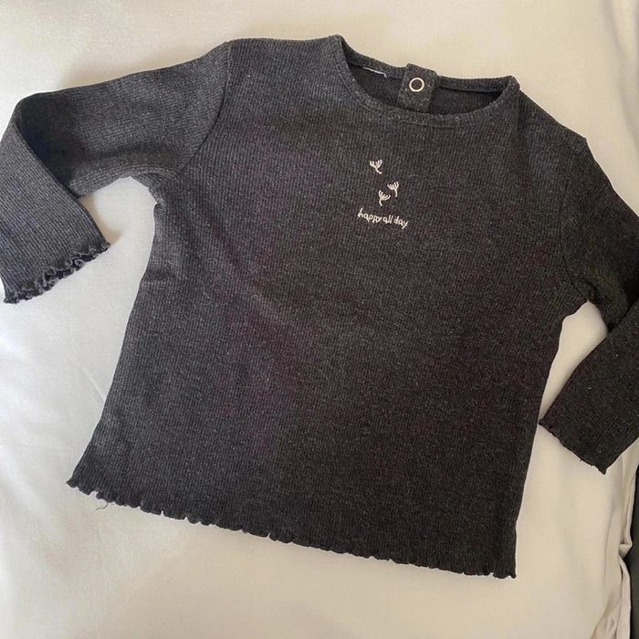 Tshirt manches longues zara
