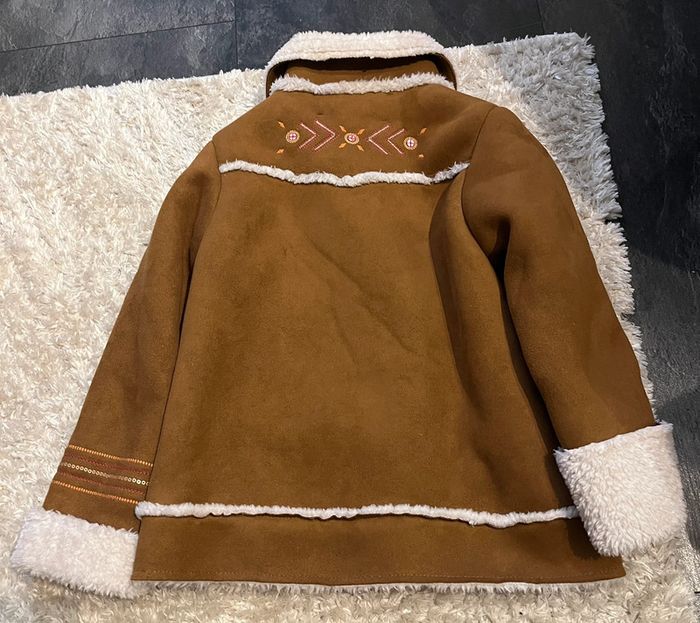 Manteau molletonné marron - photo numéro 2
