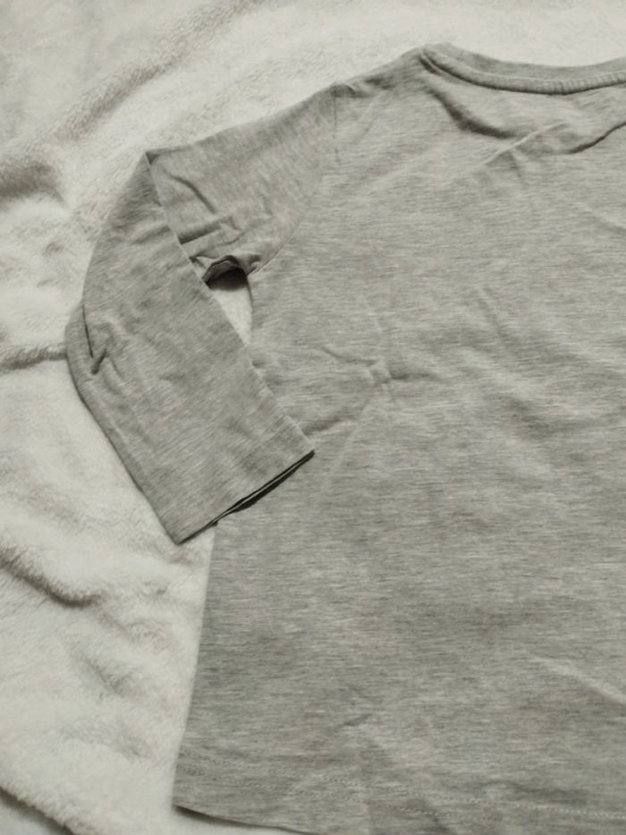 T-shirt manches longues gris 5 ans - photo numéro 6